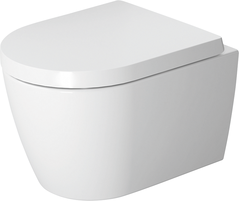 Duravit ME by Starck compact vægtoilet 370x480mm Rimless, skjult montering HygieneGlaze