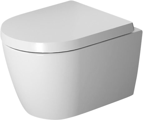 Duravit ME by Starck vægtoilet compact 37x48cm åben skylle-rand, hvid mat satin WonderGliss