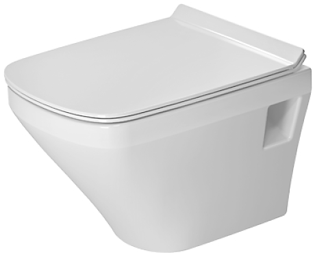 Duravit DuraStyle compact vægtoilet 48x37cm, lukket skyllerand og WonderGliss, bolteafstand 18cm