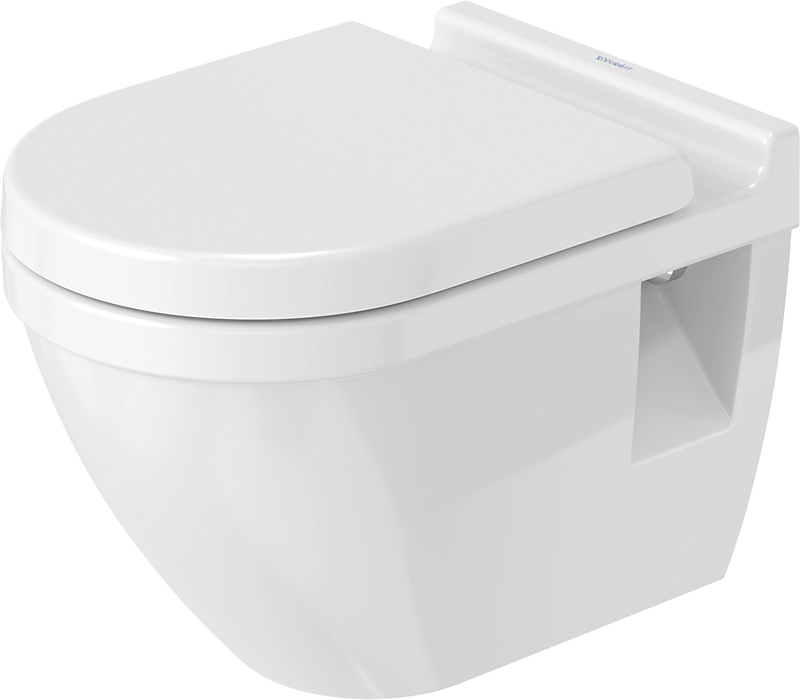 Duravit Starck 3 vægmonteret toilet, 370 x 540 mm, hvid, rimless