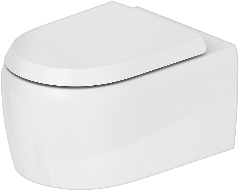 Duravit Qatego vægmonteret toilet, rimless, 380 x 570 mm