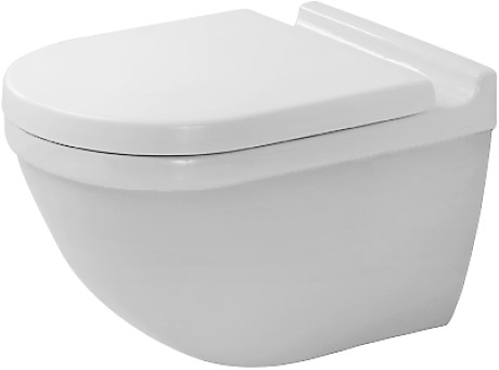Duravit Starck 3 toilet 360x540mm med skjult montering og Wondergliss