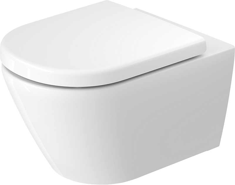 Duravit D-code vægtoilet 370 x 540 mm, rimless. Hvid højglans