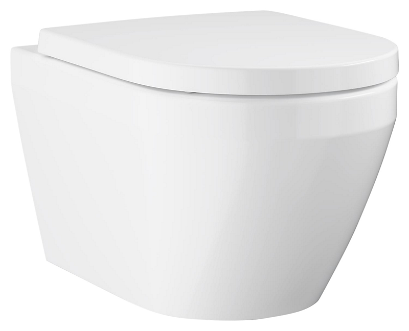 GROHE Euro WC-set hængeskål & toiletsæde kantløs 54cm. Hvid