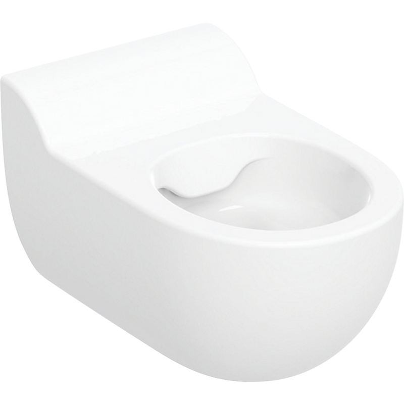 GEBERIT Bambini væghængt toilet til børn, Rimfree, uden toiletsædehuller: T=53cm,