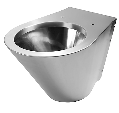 Purus Hænge Toiletskål 345x360x535mm bagmont børstet/poleret stål