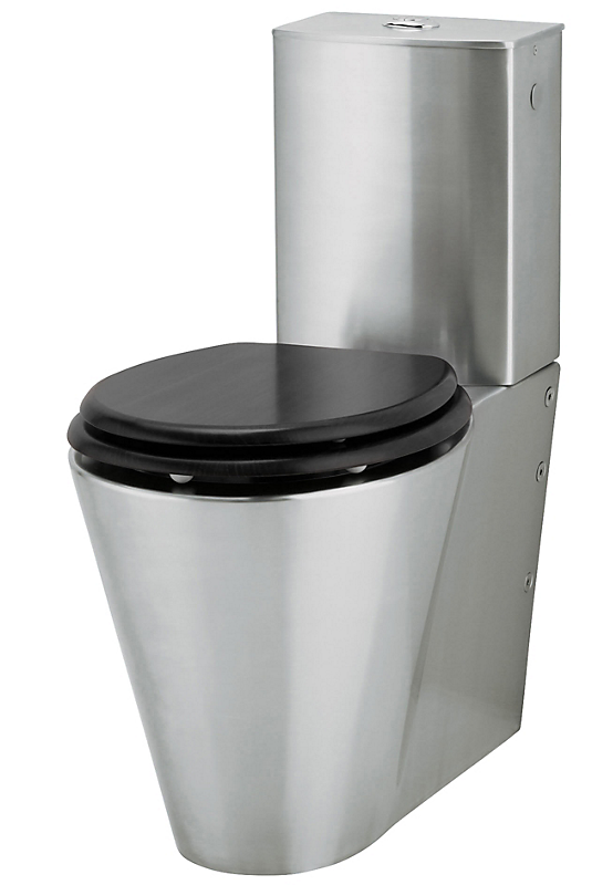 Intra Juvel toilet med toiletsæde 360x655x743mm P-lås. Poleret