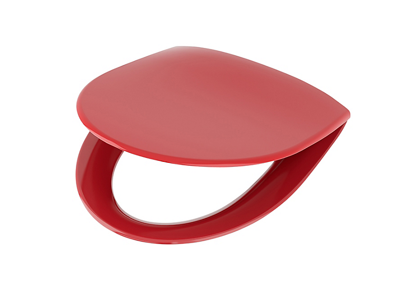 Ifö Spira toiletsæde med quick release. Rødt