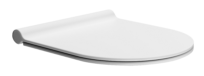 GSI slim kompakt toiletsæde med softclose mat hvid