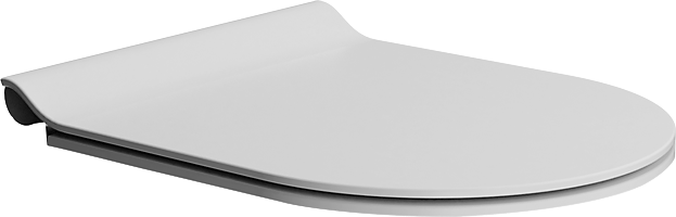 GSI slim toiletsæde med softclose, mat hvid