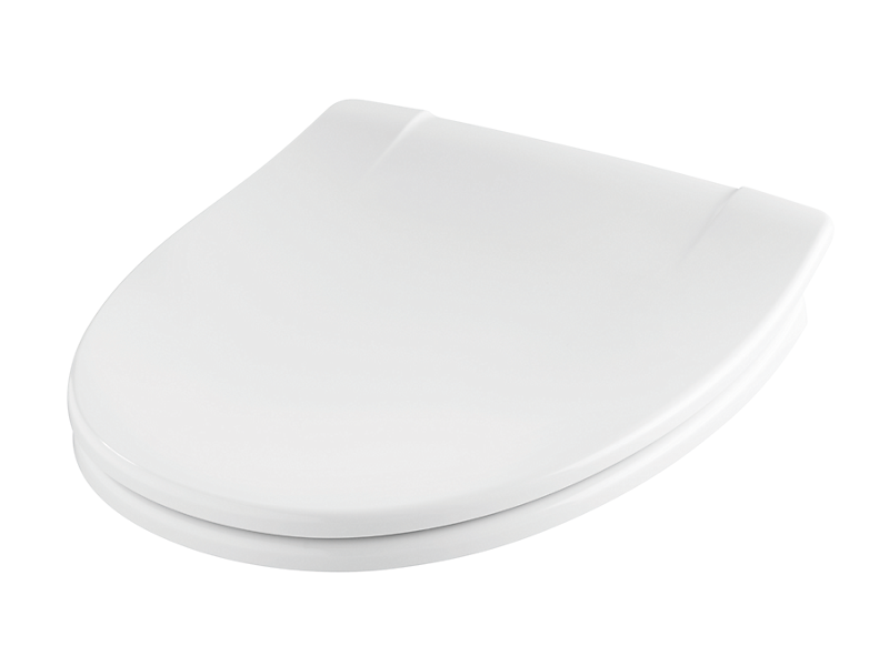 Pressalit Sign toiletsæde hvid polygiene fast beslag. Antibakteriel overflade.Til Sign & Sign Art