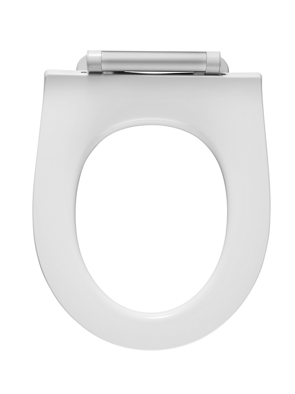 Pressalit Projecta Solid Pro toiletsæde Med soft close uden låg hvid polygiene