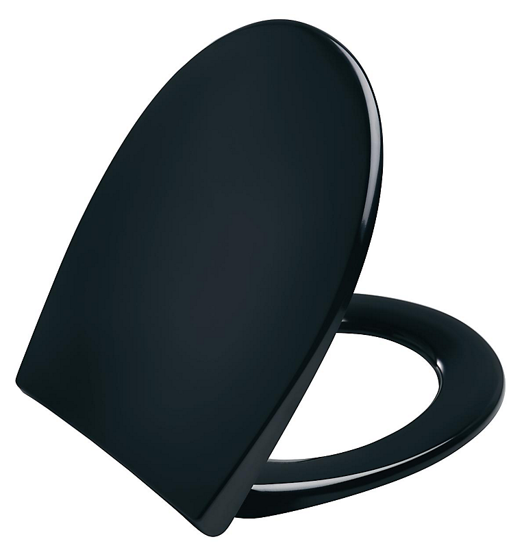 Pressalit Scandinavia PLUS 758 toiletsæde med soft close og lift-off inkl. beslag i rustfrit stål. Sort