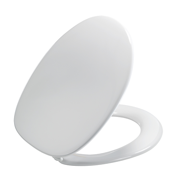 Pressalit Zaga 314 Standard toiletsæde inkl. beslag i rustfrit stål. Hvid