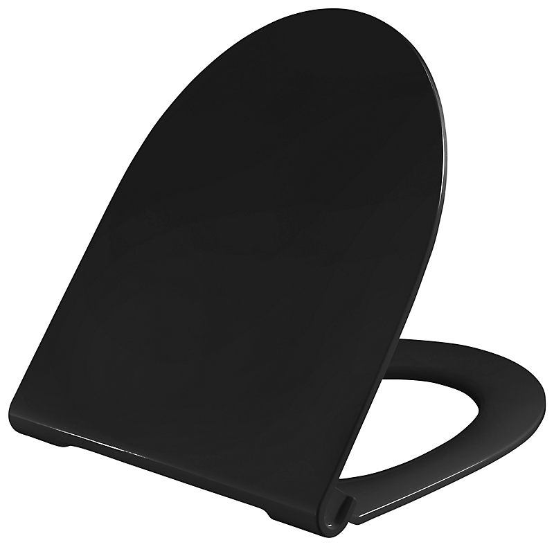Pressalit Spira toiletsæde med soft close og lift off topmonteret, Sort