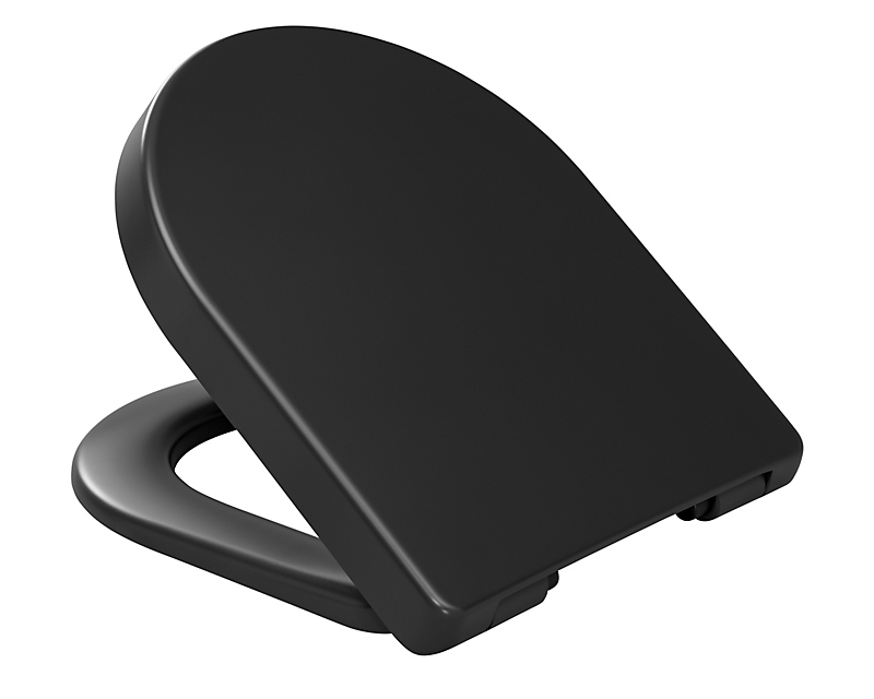 DS-3 standard toiletsæde med soft close, Mat sort