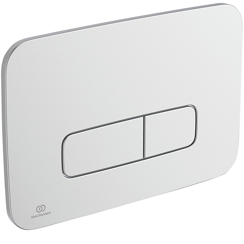 Ideal Standard OLEAS Pneumatisk Kontrolplade 241x8,5x165 mm i børstet krom