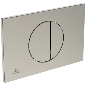 Ideal Standard OLEAS Mekanisk Kontrolplade 230x7,5x150 mm i silver storm PVD Teknololgi