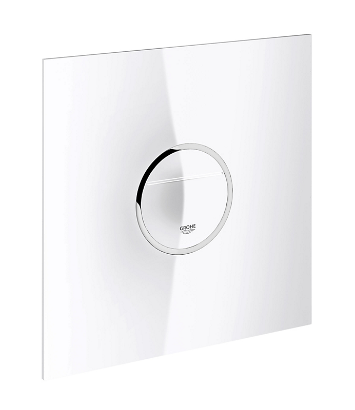 GROHE Veris Betjeningsplade med belysning til 2-skyls- og start/stop betjening, moon white