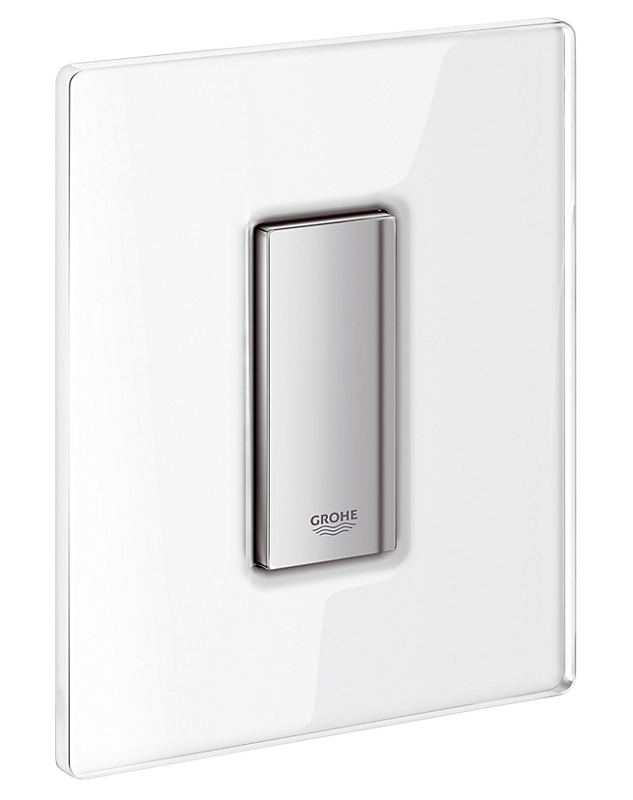 GROHE skate Cosmopolitan betjeningsplade 156x197mm pneumatisk. Moon white