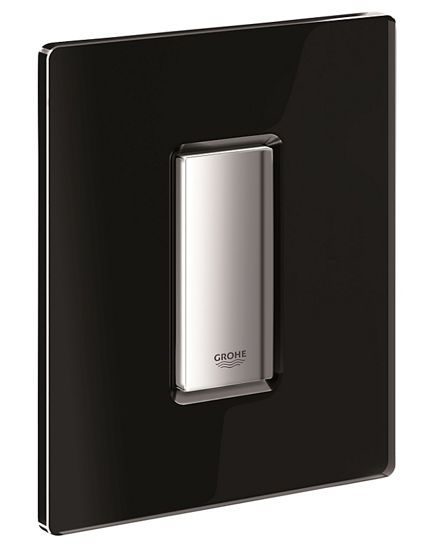 GROHE skate Cosmopolitan betjeningsplade 156x197mm pneumatisk. Fløjlssort