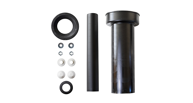 Grohe Ferulesæt forlænget 300 mm/ø45/90mm til hængetoilet sort