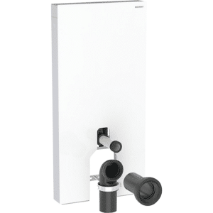 Geberit Monolith Plus cisternemodul til gulvstående, 101 cm, Glas hvid