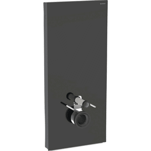 Geberit Monolith Plus cisternemodul til væghængt, 114 cm, Glas sort