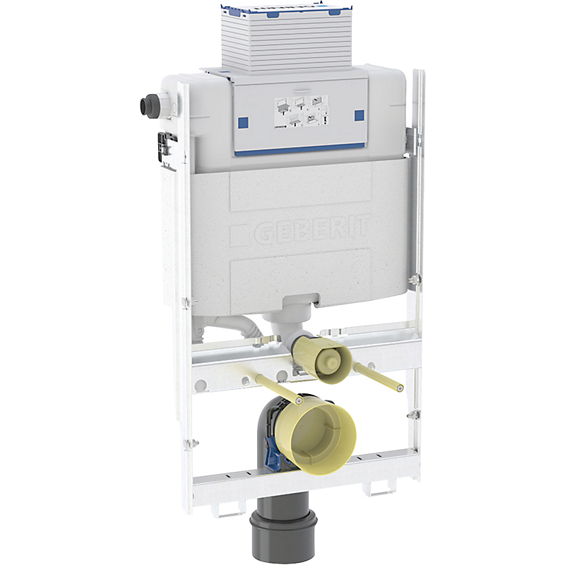 GEBERIT GIS element til væg. Væg. toilet 87cm med omega indbygningscisterne 12cm PEX-tilslt.