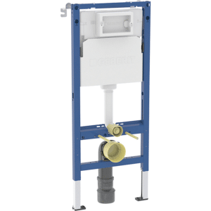 GEBERIT Duofix WC-element, 112cm, med Delta indbygningscisterne. 12 cm. PEX-tilslut i siden