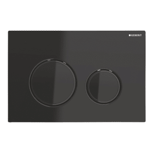 GEBERIT SIGMA21 betjeningsplade 246x164x14mm sort krom/ sort