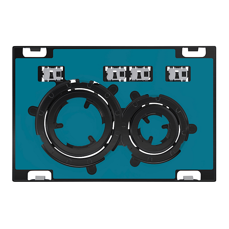 GEBERIT SIGMA21 betjeningsplade 246x164x10mm, sort krom