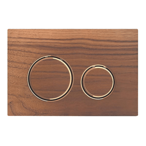 GEBERIT SIGMA21 betjeningsplade 246x164x14mm rødguld/nøddetræ