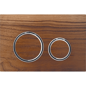 GEBERIT SIGMA21 betjeningsplade 246x164x14mm forkrome/nøddetræ
