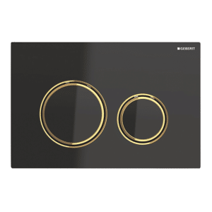 GEBERIT SIGMA21 betjeningsplade 246x164x14mm messing/sort