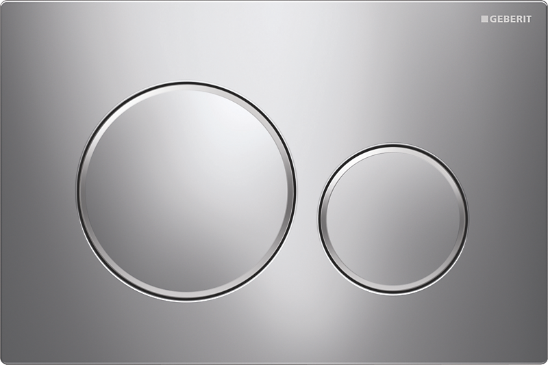 GEBERIT SIGMA20 betjeningsplade krom-mat krom-krom