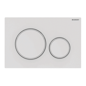 GEBERIT SIGMA20 betjeningsplade 246x164x12mm hvid/mathvid