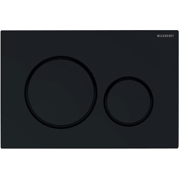 GEBERIT SIGMA20 betjeningsplade 246x164x12mm sort-matsort-sort