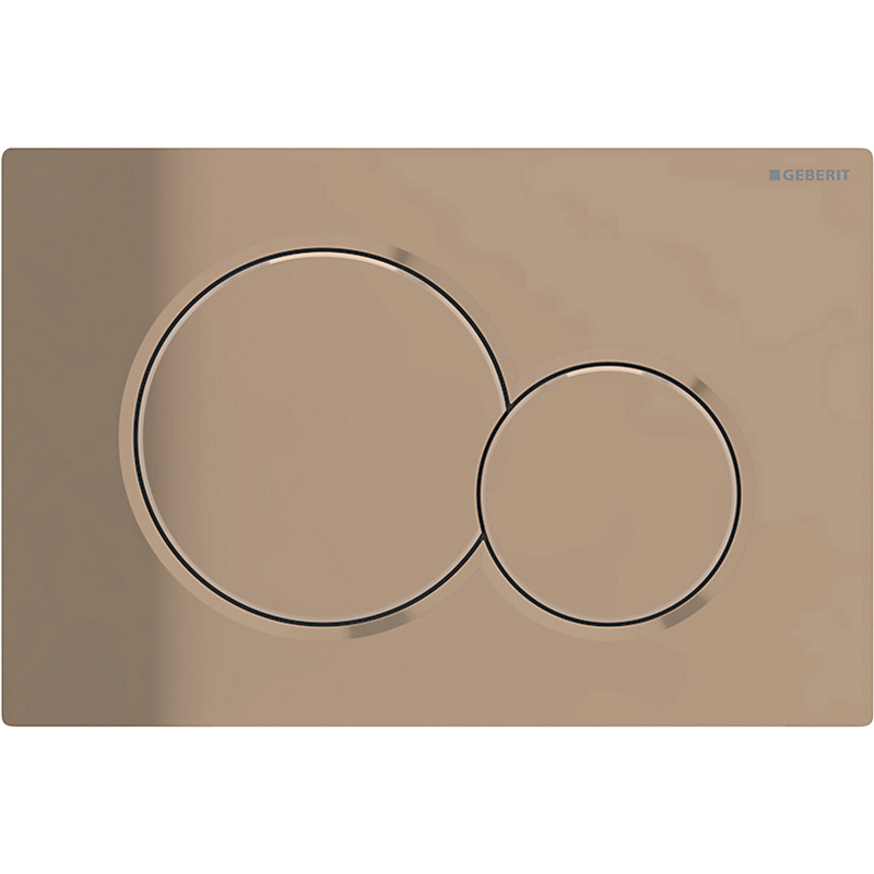 GEBERIT SIGMA01 betjeningsplade til dobbelt skyl. Messing
