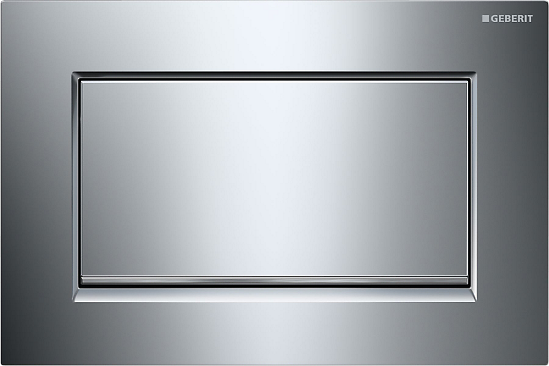 GEBERIT SIGMA30 betjeningsplade krom/børstetkrom/krom. 1 skyl