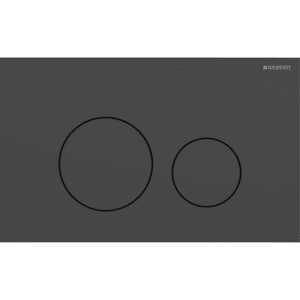 GEBERIT Sigma40 betjeningplade til dobbetskyl round Sort mat