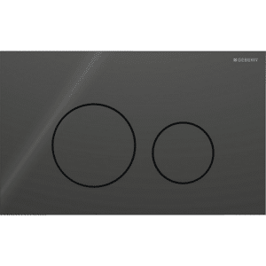 GEBERIT Sigma40 betjeningplade til dobbetskyl round Sort