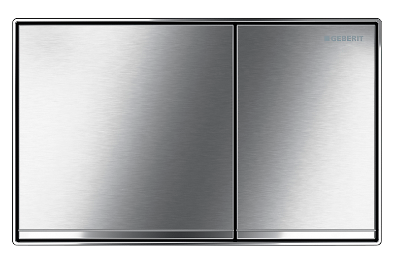 GEBERIT SIGMA60 betjeningsplade børstet krom- Easy to clean