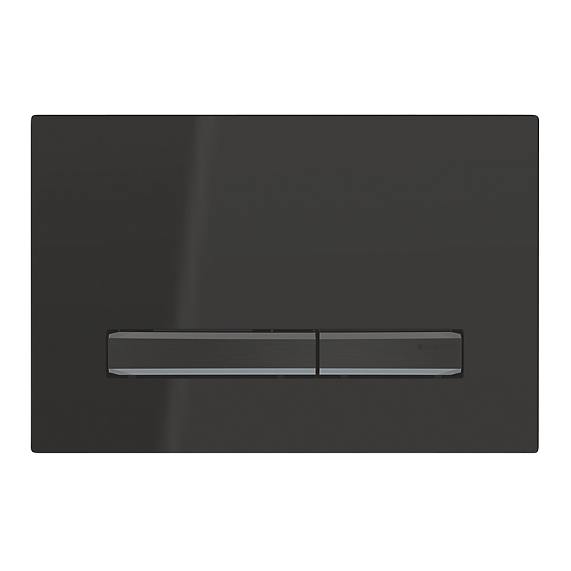 GEBERIT SIGMA50 betjeningsplade 246x164x14mm sort krom/ dybsort RAL 95