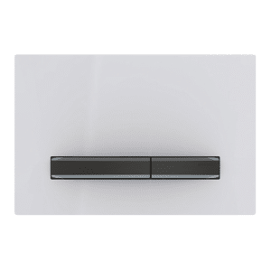GEBERIT SIGMA50 betjeningsplade 246x164x14mm sort krom/ hvid
