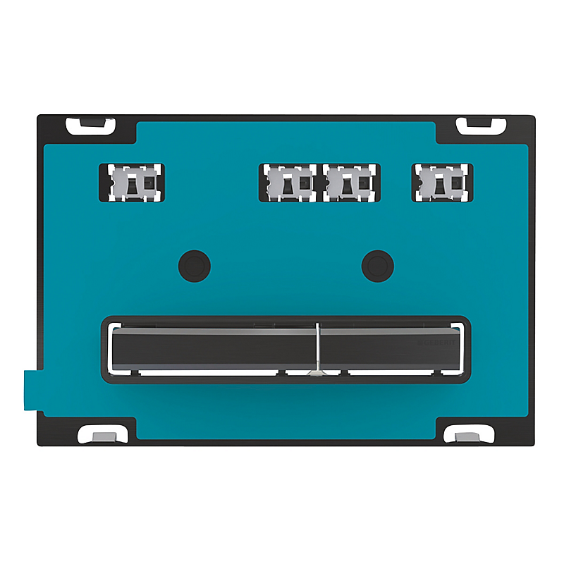 GEBERIT SIGMA50 betjeningsplade 246x164x10mm, sort krom