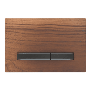GEBERIT SIGMA50 betjeningsplade 246x164x14mm sort krom/ nøddetræ