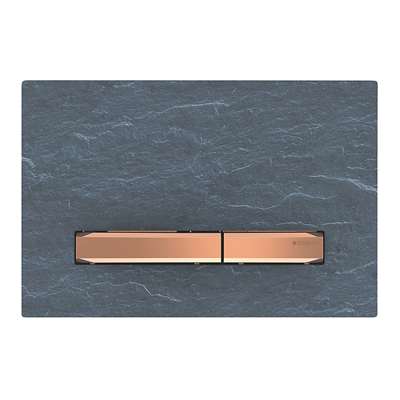 GEBERIT SIGMA50 betjeningsplade 246x164x14mm rødguld/skifer