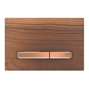 GEBERIT SIGMA50 betjeningsplade 246x164x14mm rødguld/nøddetræ