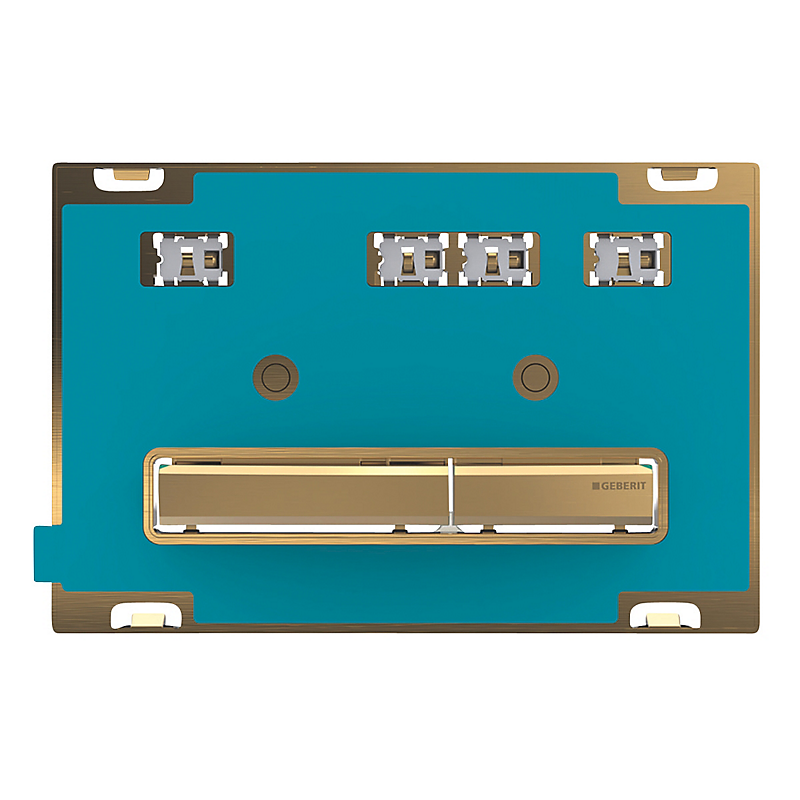 GEBERIT SIGMA50 betjeningsplade 246x164x10mm, messing